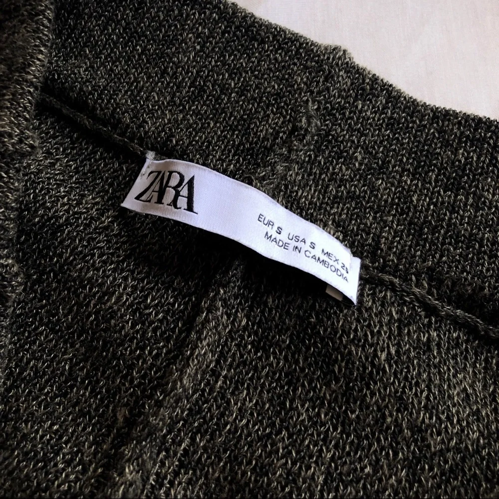 zara ⋆ linen blend knit pants